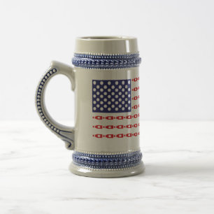 Chope À Bière Bouteilles de bière patriotiques