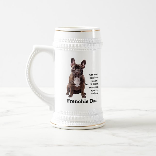 Chope À Bière Brindle French Bulldog Papa (Gauche)