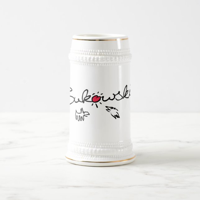 Chope À Bière Bukowski - bière Stein (Centre)