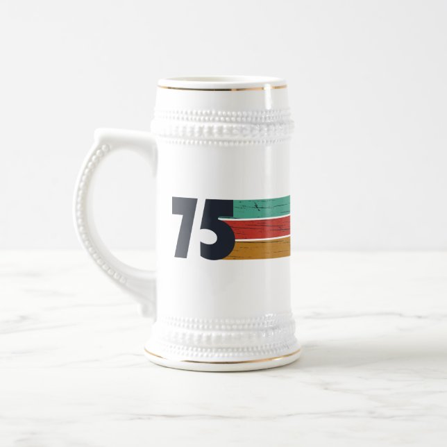 Chope À Bière Cadeau d'anniversaire de l'année de naissance 1975 (Gauche)