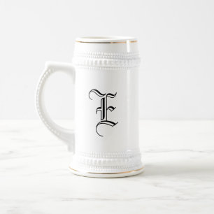 Chope À Bière Cadeau de témoin de mariage monogramme initiale pe