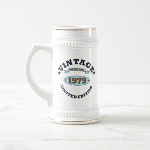 Chope À Bière Cadeau personnalisé vintage 45e anniversaire