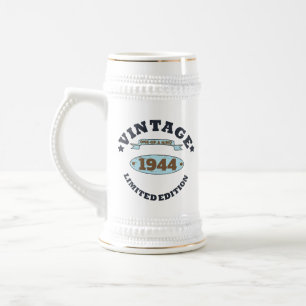 Chope À Bière Cadeaux personnalisés vintages de 80e anniversaire