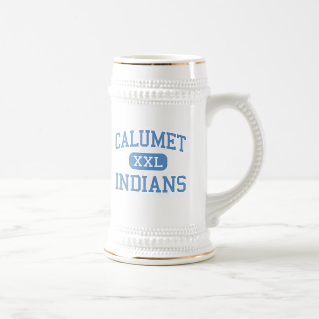 Chope À Bière Calumet - Indiens - lycée - Chicago l'Illinois (Droite)