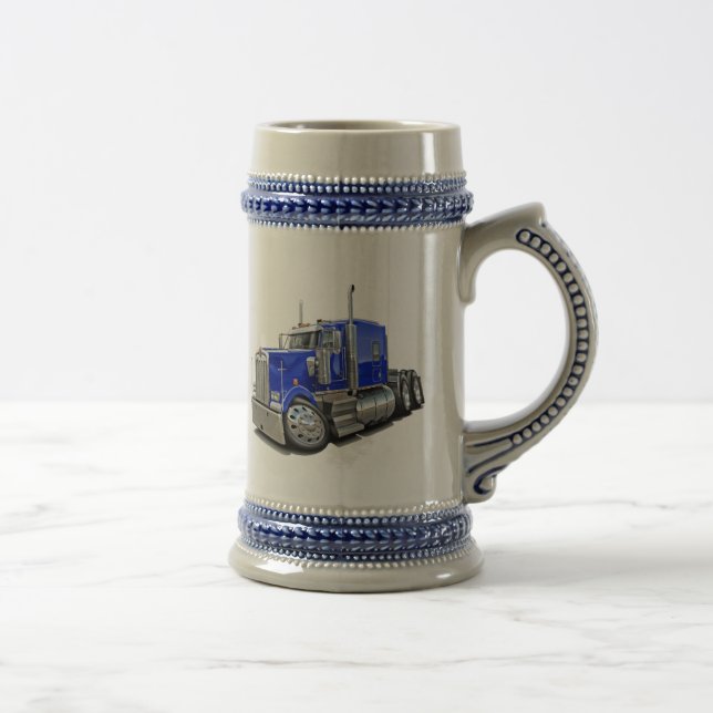 Chope À Bière Camion de bleu de Kenworth w900 (Droite)