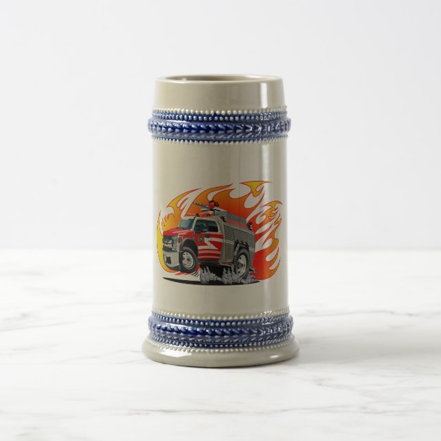Chope À Bière Camion de pompiers de dessin animé (Centre)