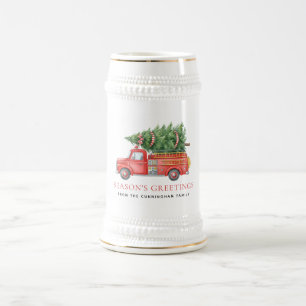Chope À Bière Camion de pompiers de Noël moderne personnalisé