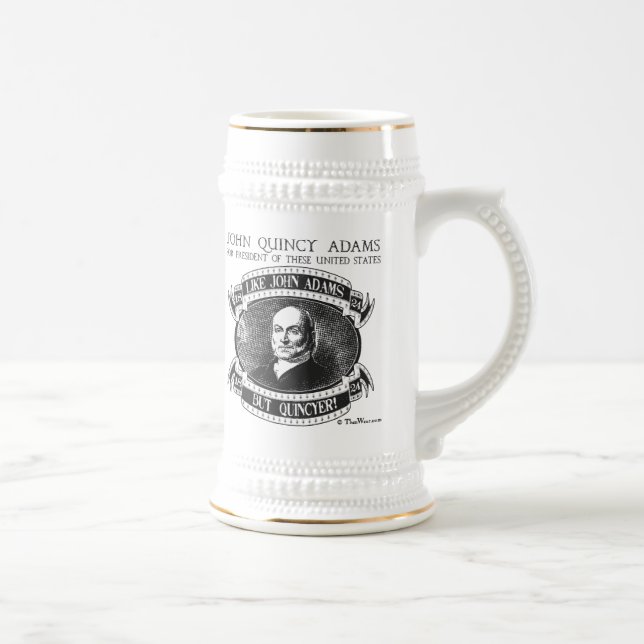 Chope À Bière Campagne Stein de John Quincy Adams 1824 (Droite)