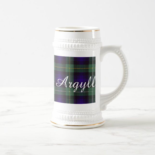 Chope À Bière Campbell de tartan d'écossais de plaid de clan (Droite)