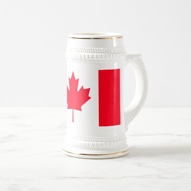 Chope À Bière CANADA. Drapeau canadien. Patriotique.  (Créateur téléchargé)