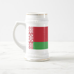 Chope À Bière Canne à bière du drapeau patriotique biélorusse