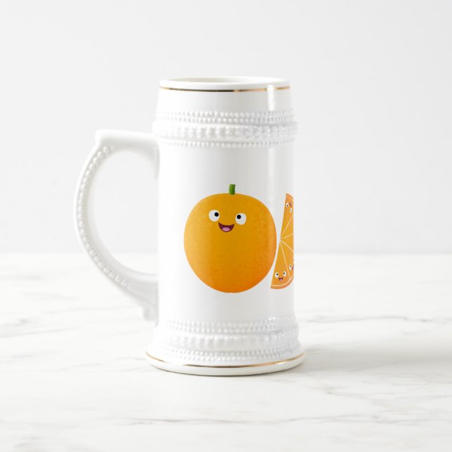 Chope À Bière Caricature d'agrumes d'orange (Gauche)