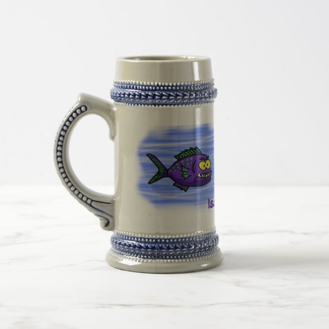 Chope À Bière Caricature de poisson de Piranha (Gauche)