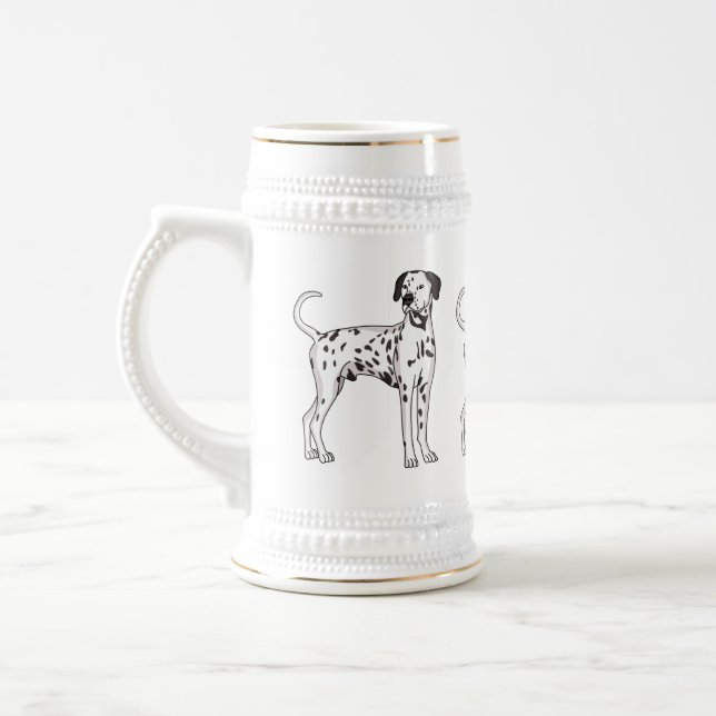 Chope À Bière Caricature pour chien dalmate (Gauche)