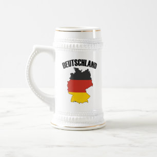 Chope À Bière Carte Deutschland - Drapeau allemand - Allemagne V