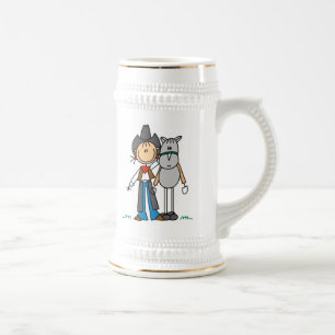 Chope À Bière Cavalière avec T-shirts Cheval et Cadeaux