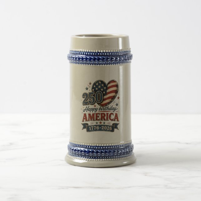 Chope À Bière Célébration de l'Amérique 250 (Centre)