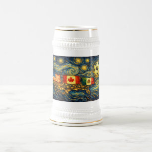 Chope À Bière Célébrez la fierté USA Canada Mexique 