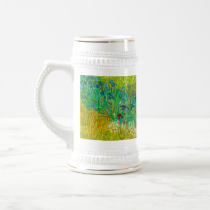Chope À Bière Champ Van Gogh avec Irises près d'Arles