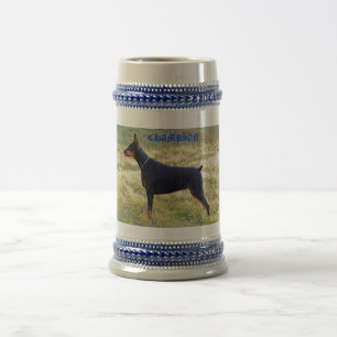 CHOPE À BIÈRE CHAMPION DOBERMAN STEIN