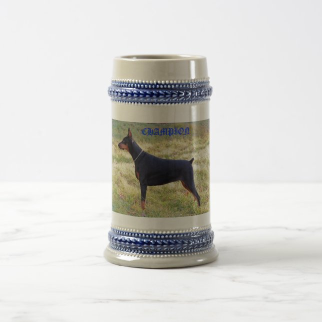 CHOPE À BIÈRE CHAMPION DOBERMAN STEIN (Centre)