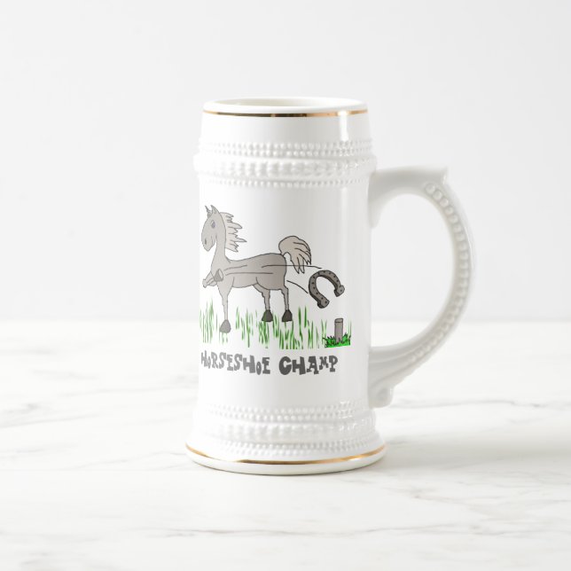 Chope À Bière champion en fer à cheval (Droite)