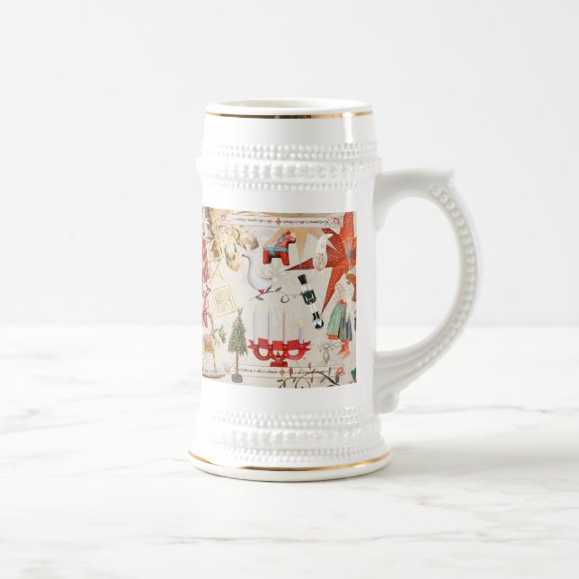 Chope À Bière Charmant Noël folklorique scandinave (Droite)