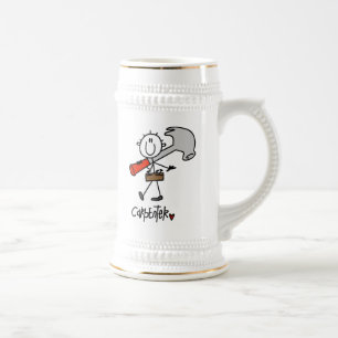Chope À Bière Charpentier avec marteau