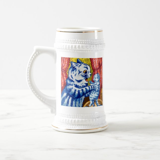 Chope À Bière Chat et ses chatons (Gauche)