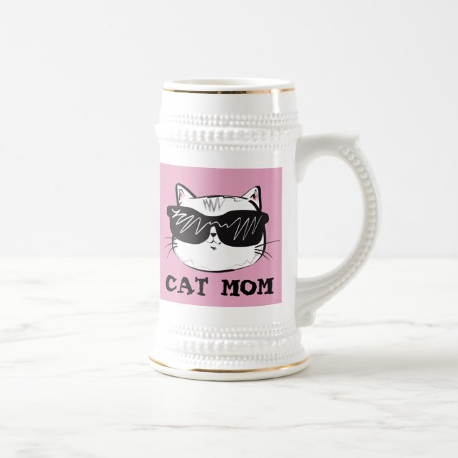 CHOPE À BIÈRE CHAT MOM BEER STEIN (Droite)
