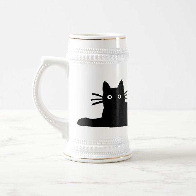 Chope À Bière Chat noir (Gauche)