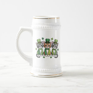 Chope À Bière Chatons chanceux de la Saint-Patrick-47474