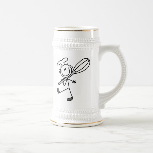Chope À Bière Chef Bâtonnet Avec Fouet (Droite)