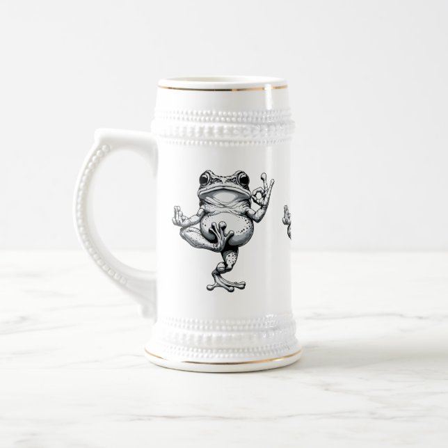 Chope À Bière Chef-d'œuvre de Grenouille Zen (Gauche)
