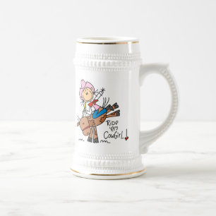 Chope À Bière Chemise Ride Em Cowgirl et Cadeaux