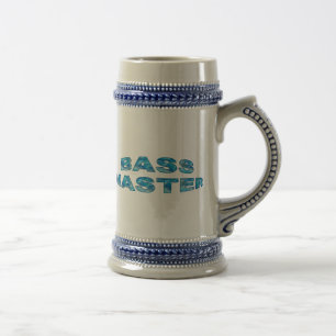 Chope À Bière Chemises de pêche du maître de basse