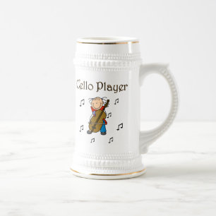 Chope À Bière Chemises et Cadeaux pour Fille au Violoncelle en B
