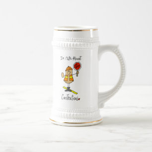 Chope À Bière Chemises et Cadeaux sur la Construction qui sont N