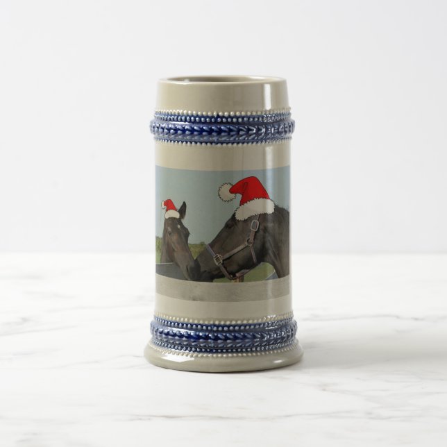 Chope À Bière Cheval de Noël & Pony (Centre)