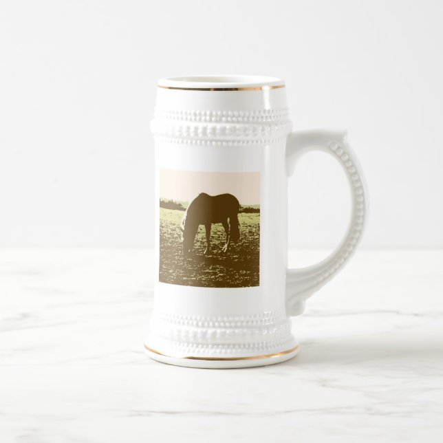 Chope À Bière Cheval Pop Art (Droite)