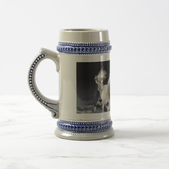 Chope À Bière Chevaux à lancer l'oreiller (Gauche)