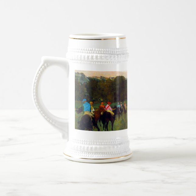Chope À Bière Chevaux de course Edgar Degas à Longchamp (Gauche)