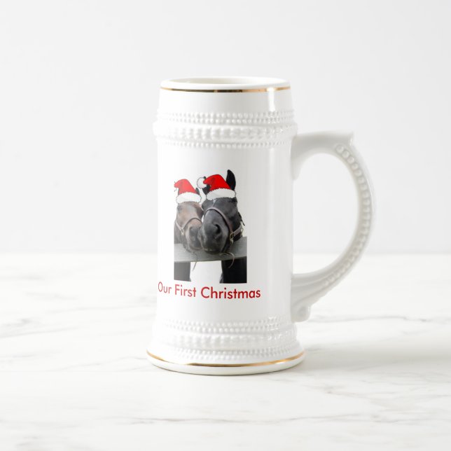 Chope À Bière Chevaux de Noël (Droite)