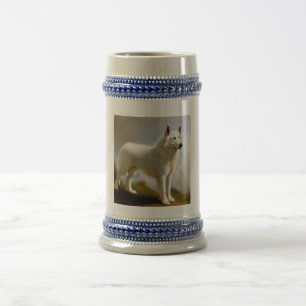 Chope À Bière Chien Berger Blanc Suisse
