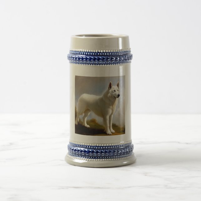 Chope À Bière Chien Berger Blanc Suisse (Centre)