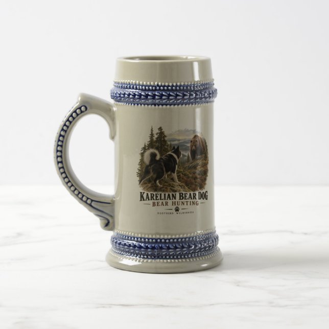Chope À Bière Chien d'Ours de Carélie  (Gauche)