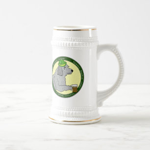 Chope À Bière Chien-loup irlandais Stein de bière blonde