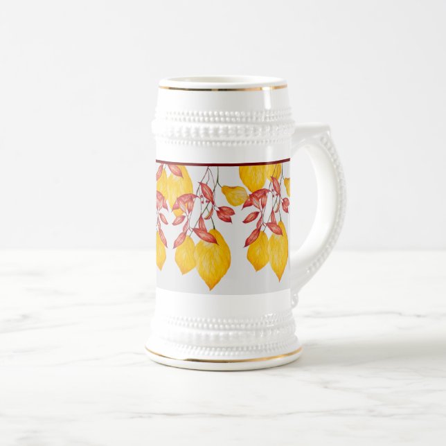 Chope À Bière Chili & Turmeric sur un Stein (Devant droit)