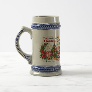 Chope À Bière Chope de bière personnalisée pour Noël en famille