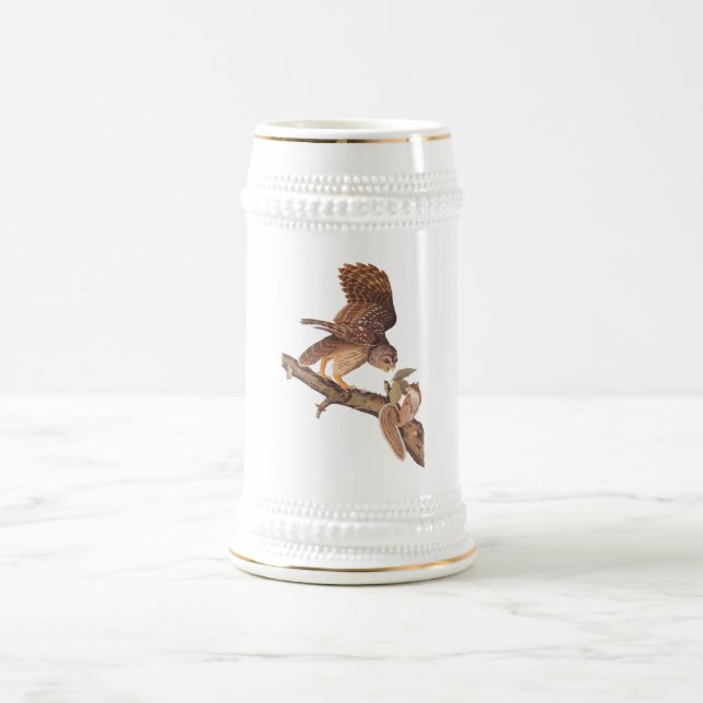 Chope À Bière Chouette barrée et audubon écureuil (Centre)